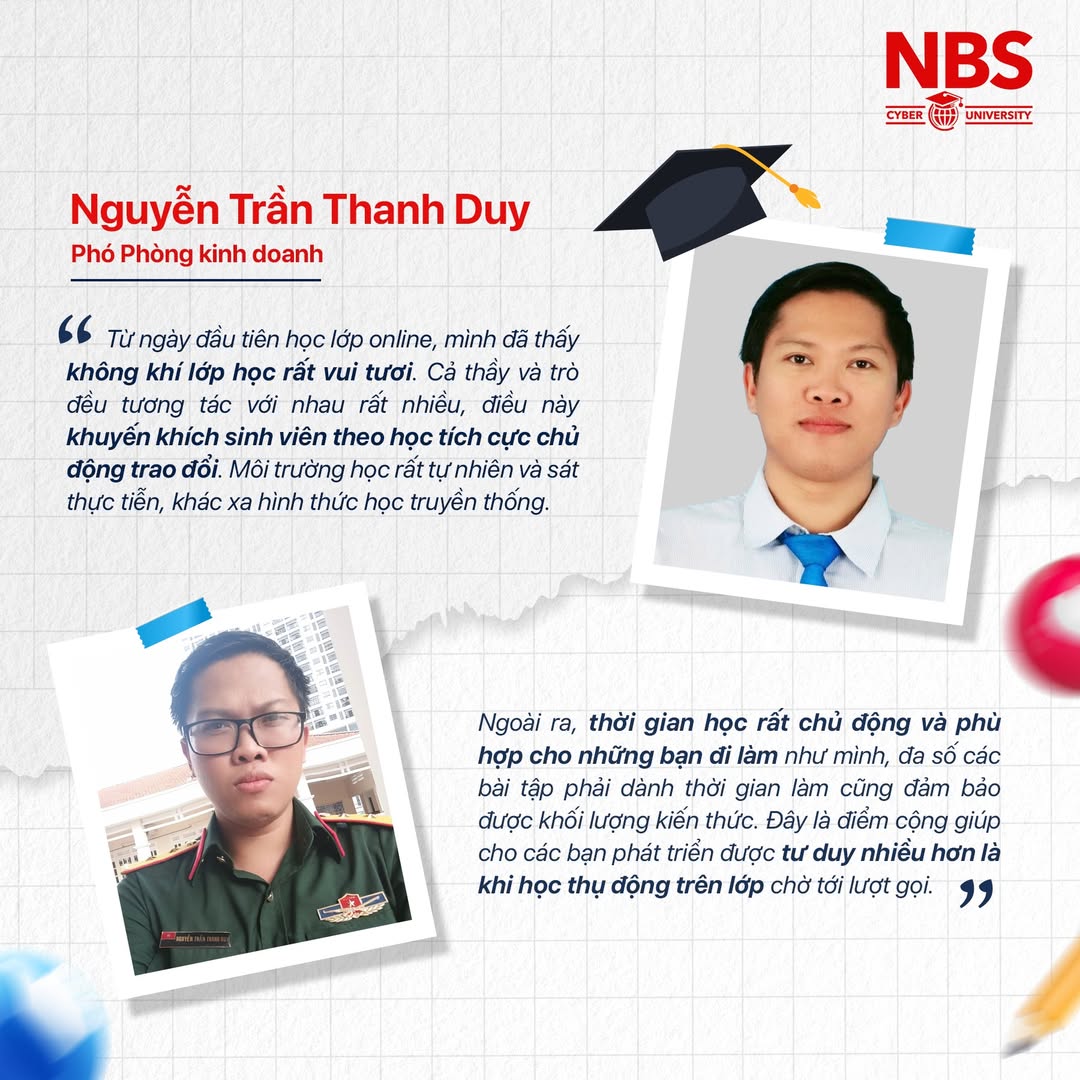 Đánh giá từ sinh viên Viện Kinh Doanh & Công Nghẹ NBS