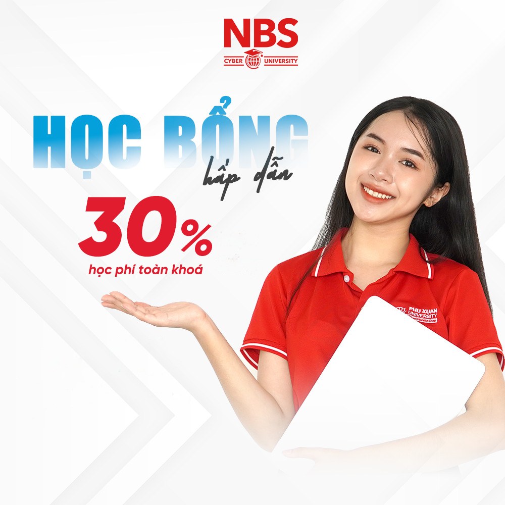 Học đại học online trường nào tốt ? - Viện NBS hỗ trợ học bổng 30% toàn khoá cho học viên
