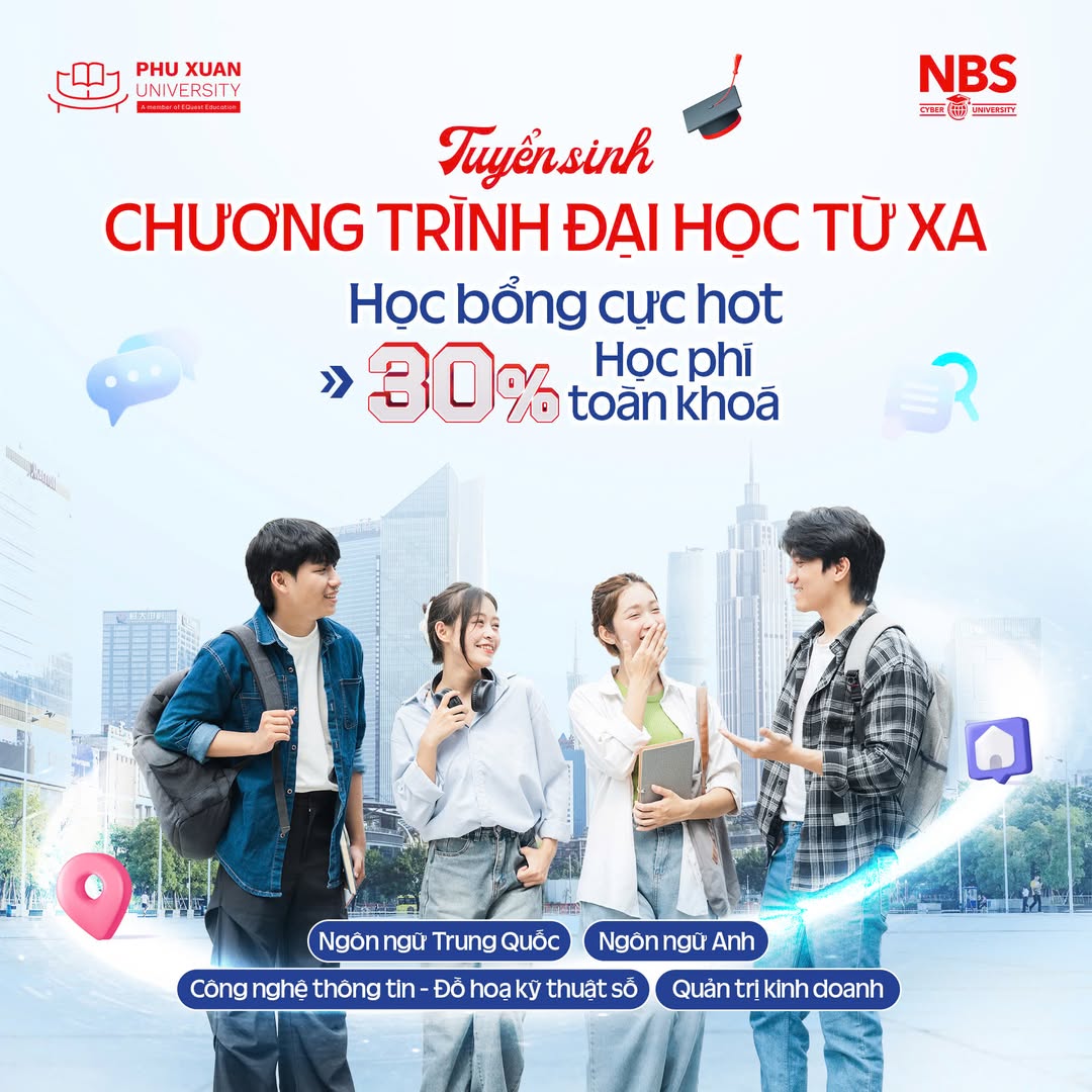 Viện Kinh Doanh & Công Nghệ NBS tuyển sinh chương trình đại học từ xa