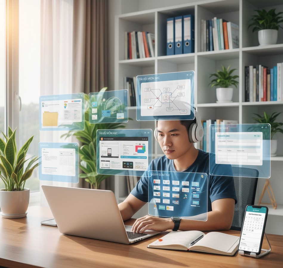 Môi trường học đại học từ xa hiệu quả không thể thiếu hệ thống tài liệu khoa học