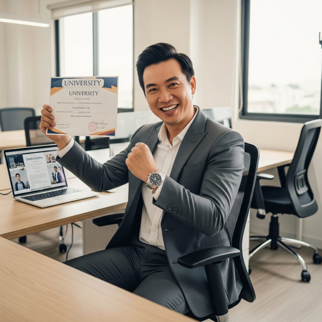 Học đại học từ xa cho người đi làm: Giải pháp nâng cấp hồ sơ nghề nghiệp mà không phải nghỉ việc