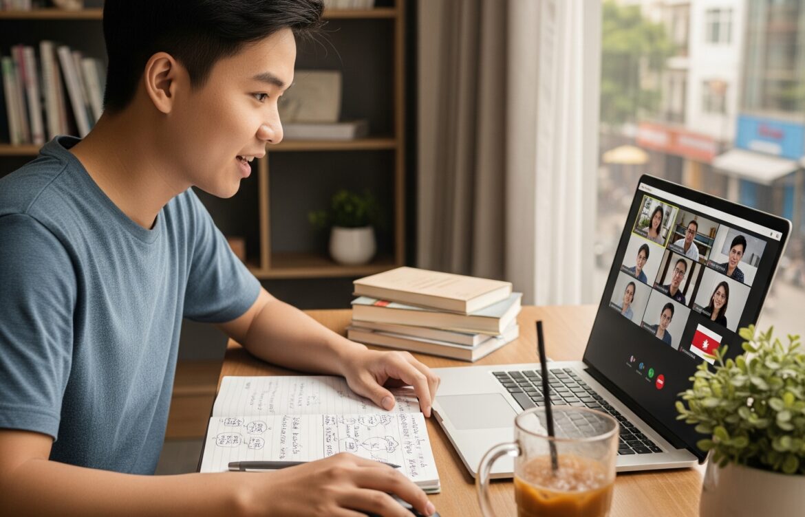 Sinh viên NBS học đại học từ xa nhưng rèn được kỹ năng toàn cầu
